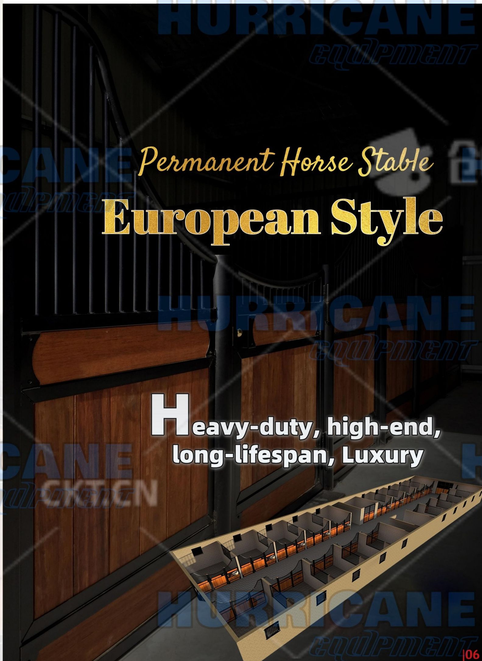 European Style Hinged Stable Front