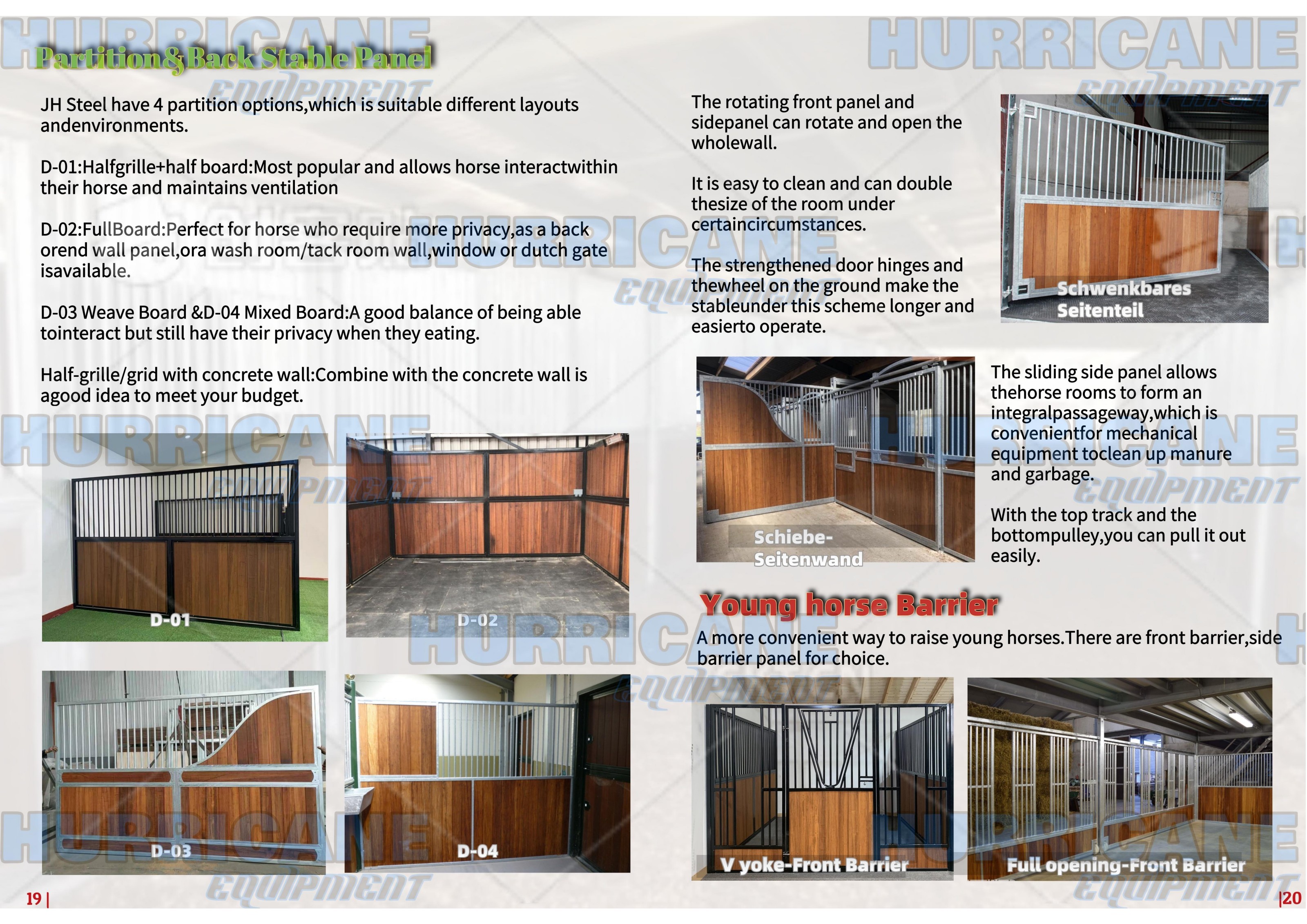 Partitions & Back Panels